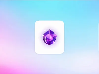 Gems animation color crypto crystal design gems gradiant graphic design illustration nft reflection ui web3
