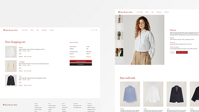 Shopify website design for luxury clothing brand ecommerce shopify web design