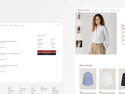 Shopify website design for luxury clothing brand ecommerce shopify web design