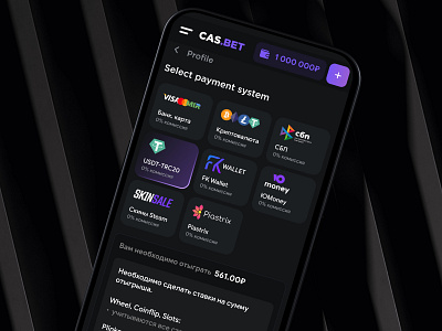 📱Payment Systems - Online Casino casino app deposit gambling game ui ux igaming mobile casino online betting originals games payment systems sports bet web casino withdrawal