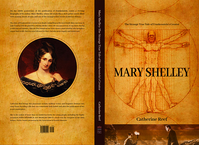Mary Shelley: The Strange True Tale of Frankenstein's Creator art book cover brutalism dark mode ecommerce figma graphic design hero section illustration landing page layout minimalism photography photoshop redesign typography ui web design wow effect