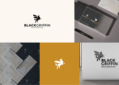 Black Griffin 🦅 Logo branding graphic design logo