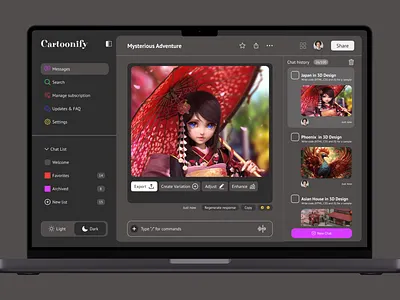Daily UI 007 - AI Cartoonizing Website UI ai daily ui figma product design ui ui ux ux web design website ui