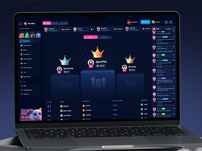 Leaderboard app blockchain betting casino bonus casino leaderboard casino loyalty program casino online crypto betting interface cute casino dark mode casino esports betting gambling leaderboard gaming jackpot design leaderboard ui online bet online poker design poker skins gambling top bet top casino