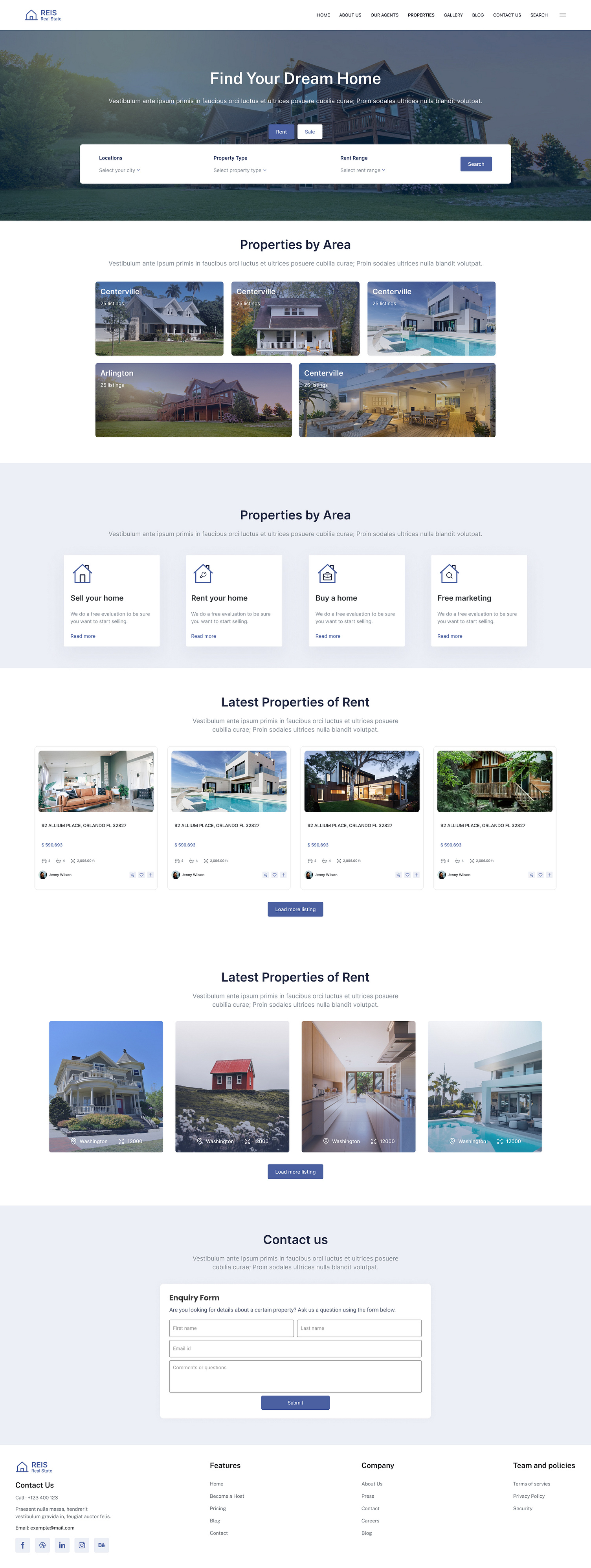Real Estate Web page Design by Devendra Badaik on Dribbble
