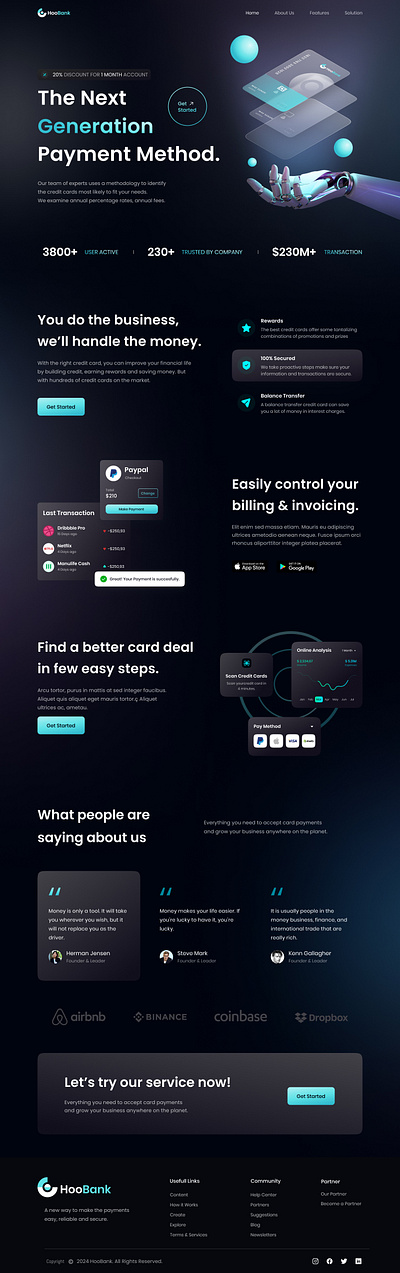 Bank Modern UI design for Web graphic ui design uiux web page