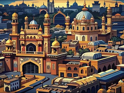 Cities for all! graphic design illustration