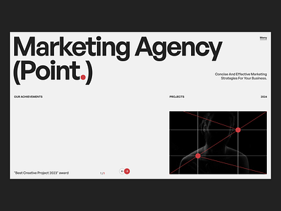 Animation - Marketing Agency Point animation design figma graphic design marketing minimalism motion graphics ui ux web site