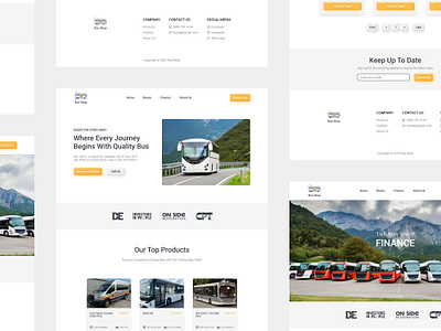 Bus Shop - Web Design / Redesign branding design graphic design ui ui ux ux web design