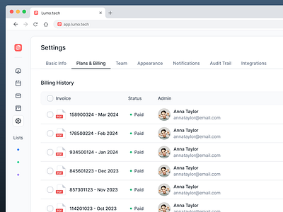 Billing Settings UI beyond ui billing billing settings billing settings page billing ui design system figma modern ui product design saas design saas ui settings page design settings page ui ui design ux design web app ui