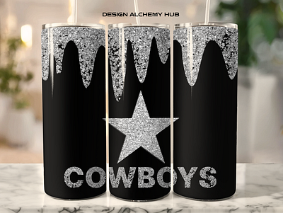 Cowboys Tumbler Wrap animation branding dallas cowboy dallas cowboy tumbler wrap dallas cowboy tumblers dallas cowboys dallas cowboys designs football tumbler wrap logo nfl nfl football tumbler designs tumbler wap ui