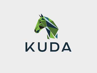 KUDA logo animation 2d after effects animation brand identity branding corporate identity design flat graphic design illustration logo logo animation motion graphics typeography vector