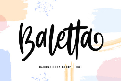 Baletta Handwritten Script Font font handwritting script