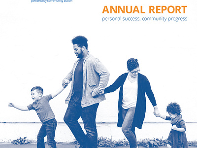 Blueprints 2018 Annual Report annual report booklet branding design graphic design non profit print visual identity