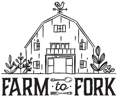 Farm to Fork Logo branding design graphic design illustration logo print typography vector visual identity