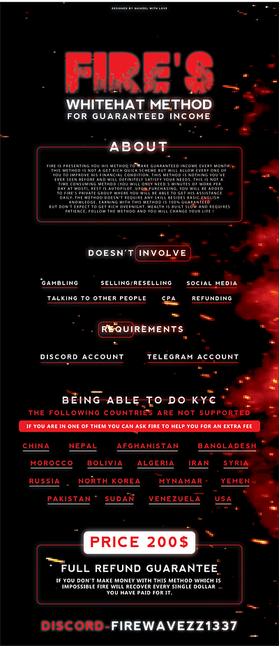 FIRES WHITEHAT METHOD THREAD graphic design ui