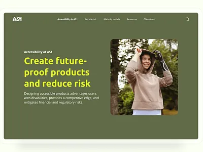 AS1 Landing Page accessibility app branding clean green design landing page ui user experience ux web desig web design web page website