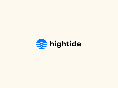 Hightide branding graphic design hightide horseshoe crab identity logo mark negative space symbol
