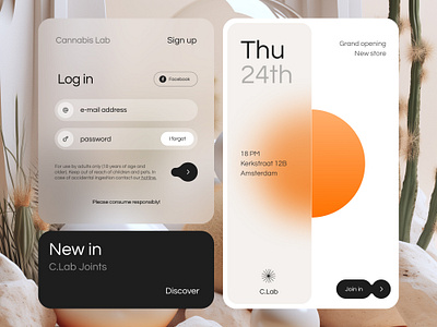 Cannabis Lab web design branding design figma graphic design interface ui ux webdesign website