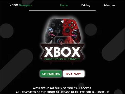 XBOX GAMEPASS THREAD DESIGN graphic design ui