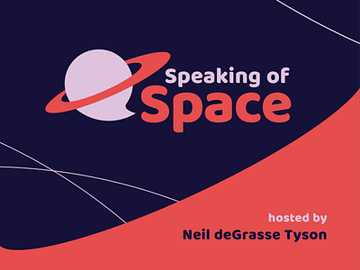 Speaking of Space - Branding astronomy branding freelance graphic designer logo logo designer missouri planet podcast space st louis stl mo