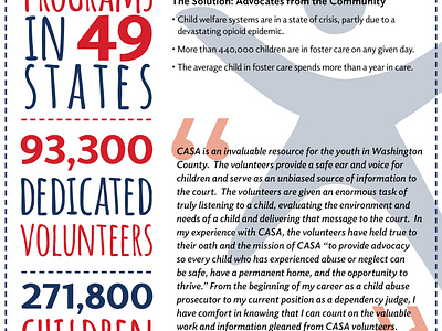 CASA for Kids - Do You Know CASA for Kids Reach? branding design graphic design non profit print typography