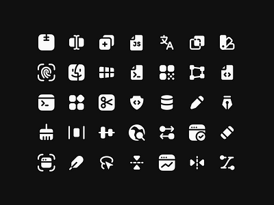 Technology Icons - Lookscout Design System design design system figma icon set icons lookscout solid vector