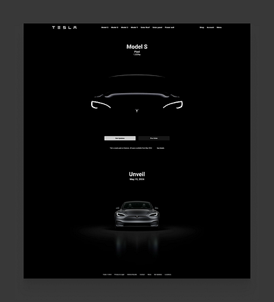 Tesla Model S Plaid Presentation Design tesla simple ui present