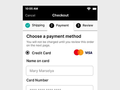 Dailyui 002 - Payment page in an app #DailyUi app dailyui dailyui002 graphic design paymentscreen ui