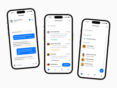 Mobile Messaging - Lookscout Design System android design design system figma ios lookscout mobile modern ui
