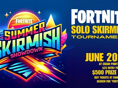 Fortnite Event Logo/Branding/Marketing branding design event branding flyer graphic design logo poster