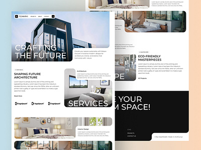 Architect Website agency architecture building clean home page house interface landing page landingpage portfolio project real estate real estate agency real estate website residence ui ui design ux ui design web web design