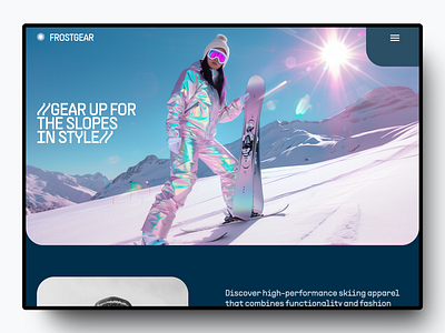 Frostgear - Winter Apparel Store apparel branding design fashion graphic design landing page shopify store ui web design website winter