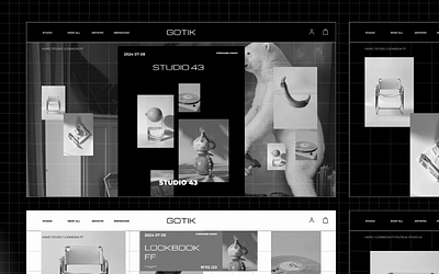 Gotik Website animation design graphic design interaction interface ui user ux web website