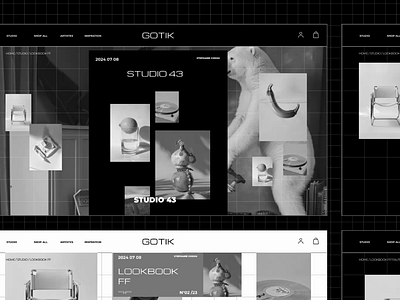 Gotik Website animation design graphic design interaction interface ui user ux web website