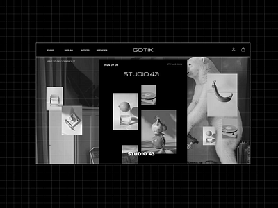 Gotik Studio Desktop animation design graphic design interaction interface ui user ux web website