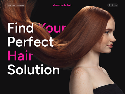 E-commerce | AI-Powered Hair Extensions Website Design ai design e commerce interface ui uiux ux website