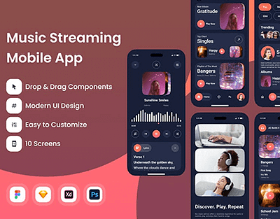 Music Streaming - Application Design - Creasions application design