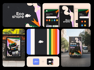 ECO SHARE - Repair & Give - Graphic Design branding design graphic design illutrator logo mobile print ui ux