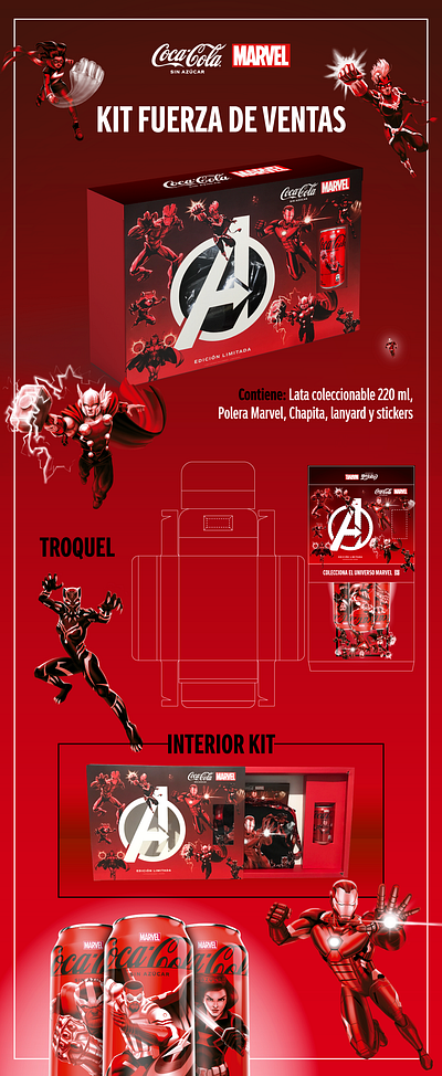 Coca-Cola Marvel coca cola cocacola coke graphic design marvel packaging