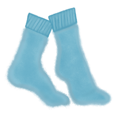 Fuzzy Blue Socks blue clothes design fuzzy socks