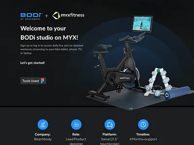 BODI + Myxfitness branding logo ui ux