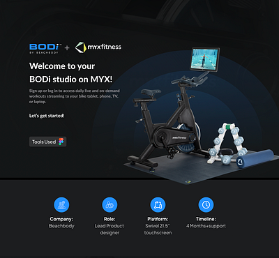 BODI + Myxfitness branding logo ui ux