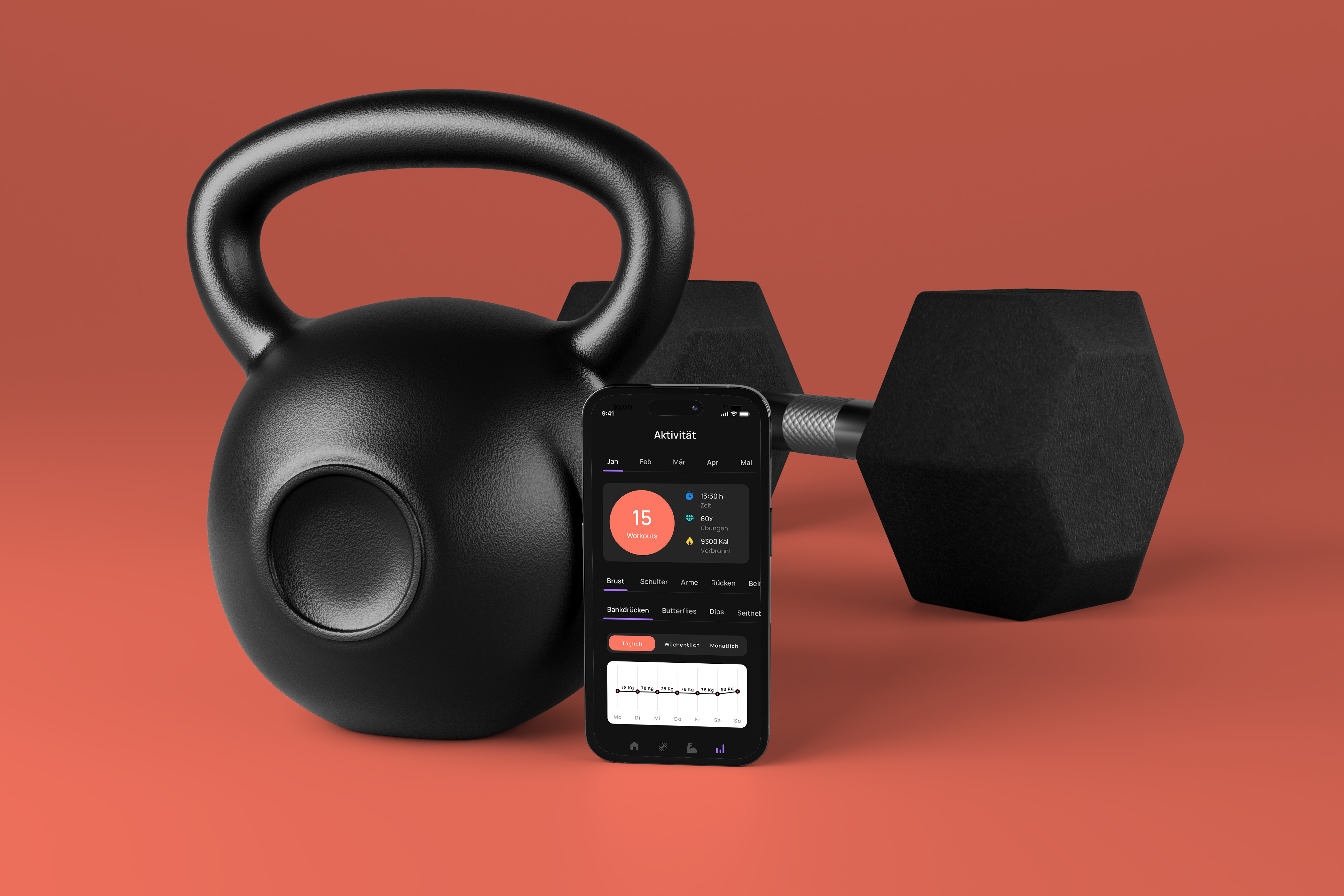Gym Notes app design branding graphic design ui ux