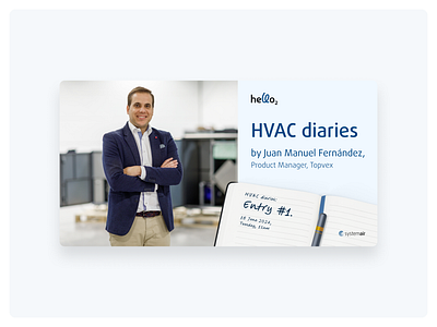 Newsletter cover HVAC diaries banner cover design diaries diary graphic design hvac illustration linkedin linkedin banner newsletter newsletter banner