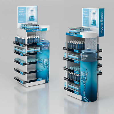 Neutrogena POS 3d design graphic design pos stand
