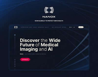 NANOX ai animation health innovation israel machines medical medicine nanox technology ui web design