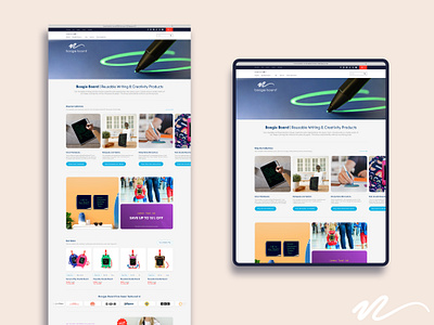boogie board shopify ui design user experience user interface design web design