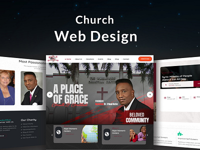 Transformative Church Website Design by The Design Spark apparel branding church church web design church website design design energy graphic design illustration logo merch ui vector