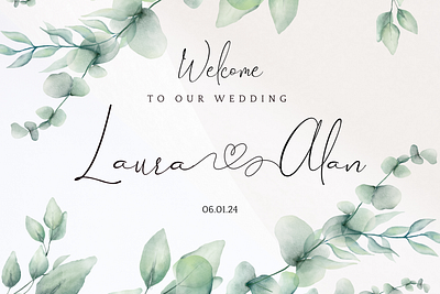 Wedding Welcome Poster design event poster flyer graphic design poster wedding